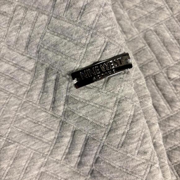 Nine West Women’s Active Quilted Joggers, Drawstring, Athleisure, Gray, Large - Picture 3 of 9